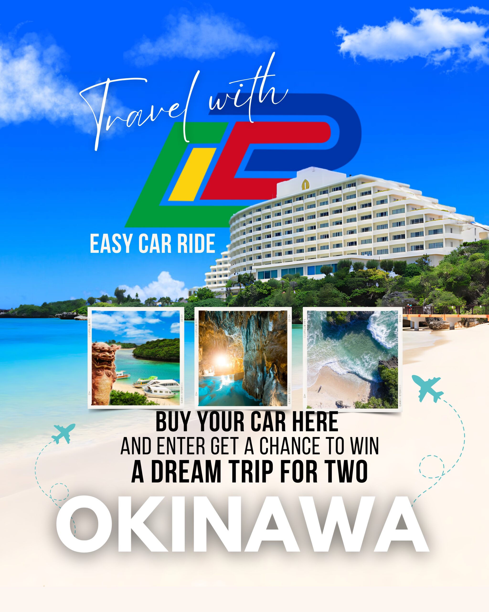 Win the Trip of a Lifetime to Okinawa with Easy car RIDE!